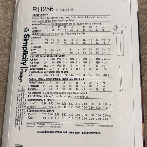 Simplicity Jumpsuit pattern - Picture 2 of 2